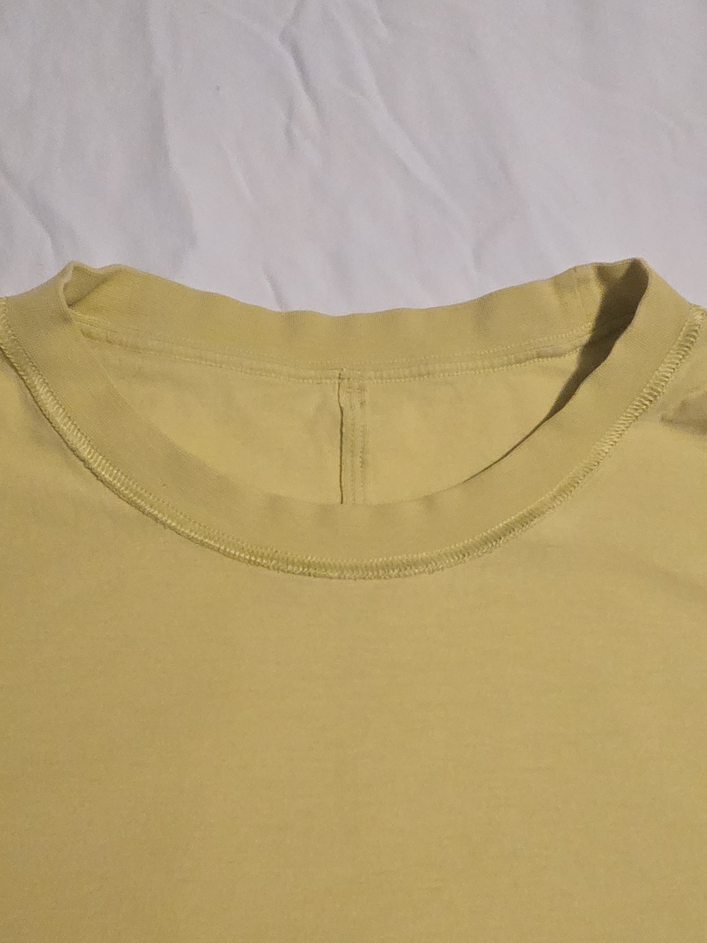 Lululemon All Yours Cotton T-Shirt Yellow Women's Size 8 - Picture 2 of 6